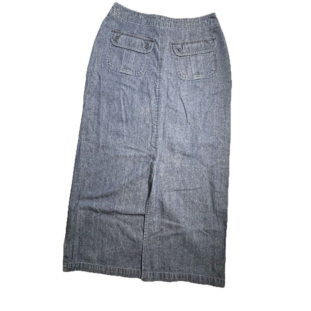 * NWT NorthCrest Sz 10 Long Denim Blue Jean Skirt Cottagecore Modest Y2K Country